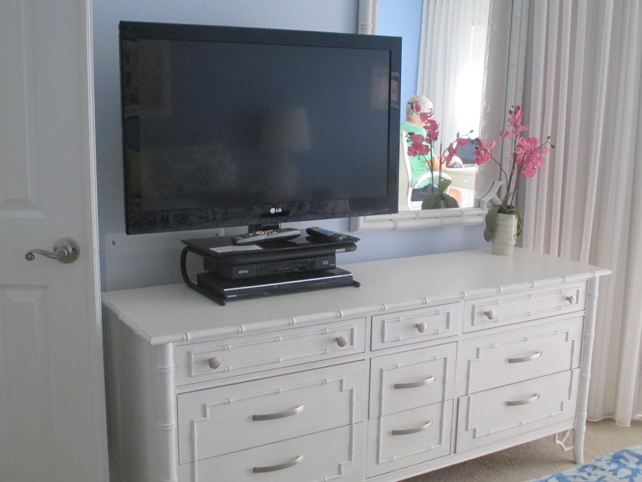 Master bedroom dresser and TV