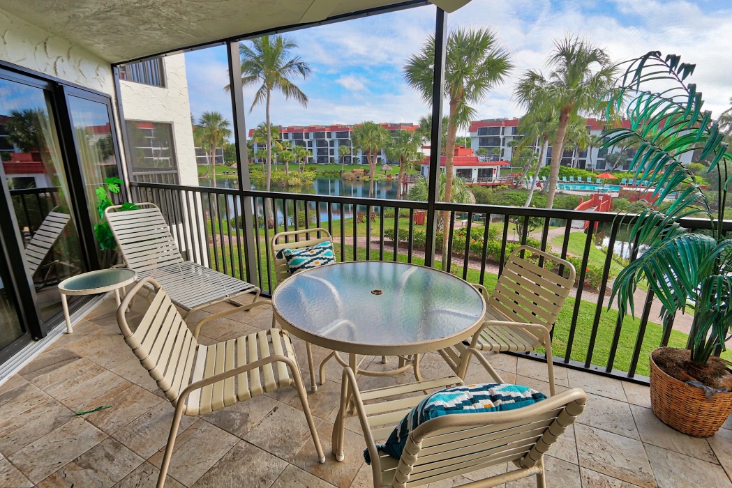 Screened in lanai with great views