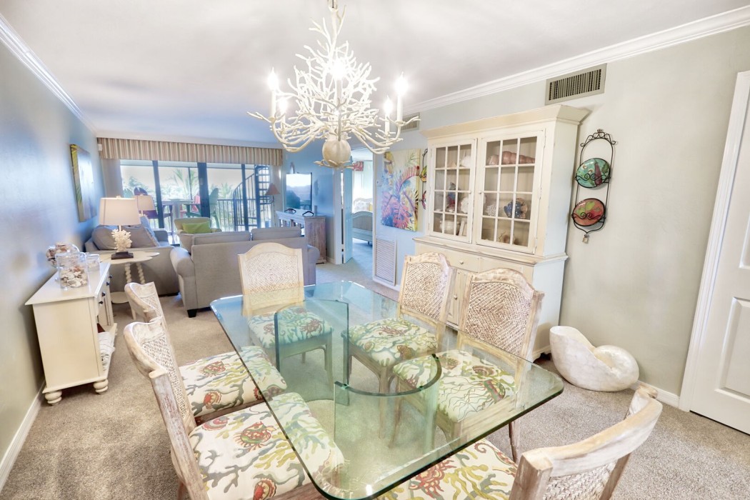 Dining and living areas