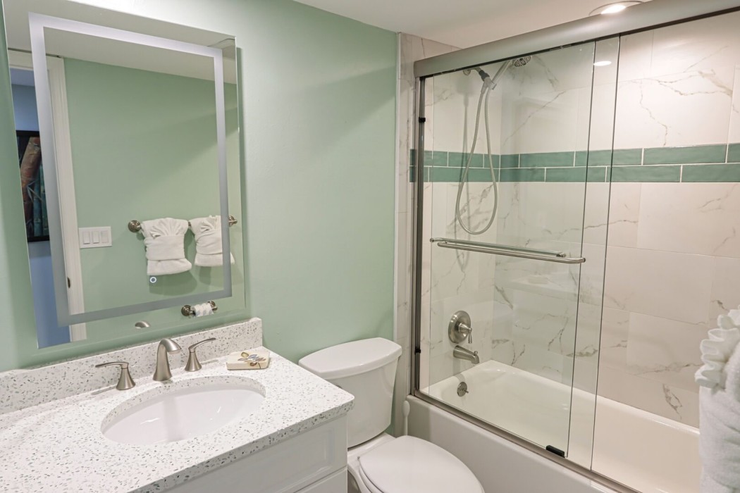 Guest Bathroom with tub/shower combination