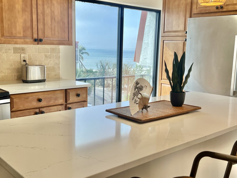 Gulf View from Kitchen