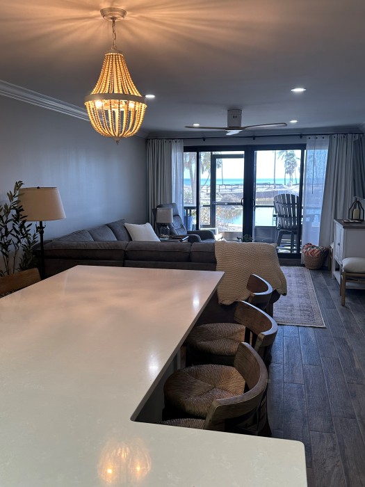 Island & Living Room