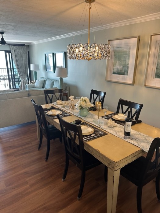 Family size table for dining and games