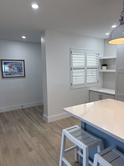 Kitchen - We even have plastic champagne and wine glasses to toast the sunsets on the beach!