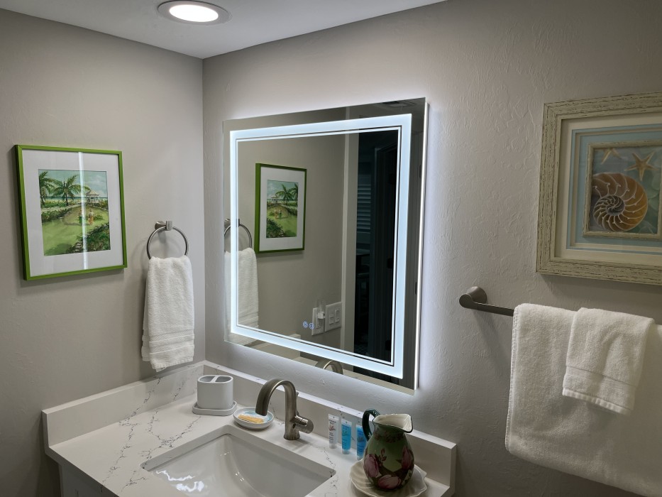 Beautiful back lit mirror