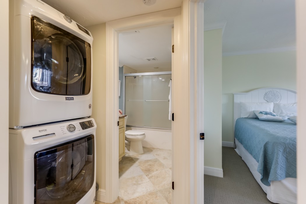 Full sized washer and dryer.