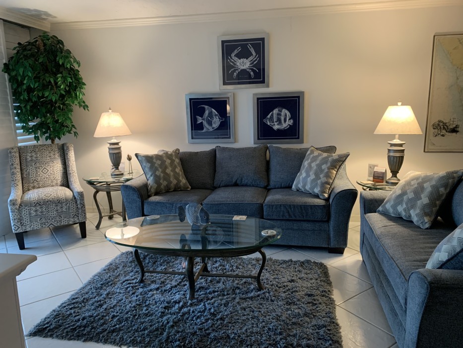 Living Room with flat screen TV