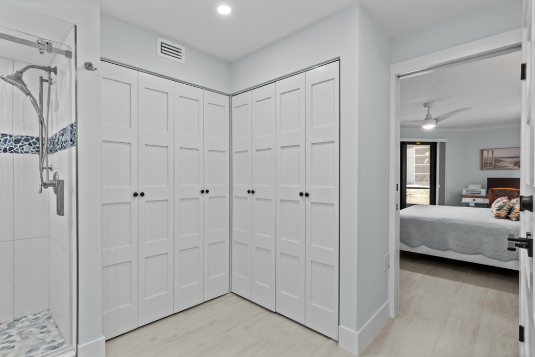 Master bathroom closet