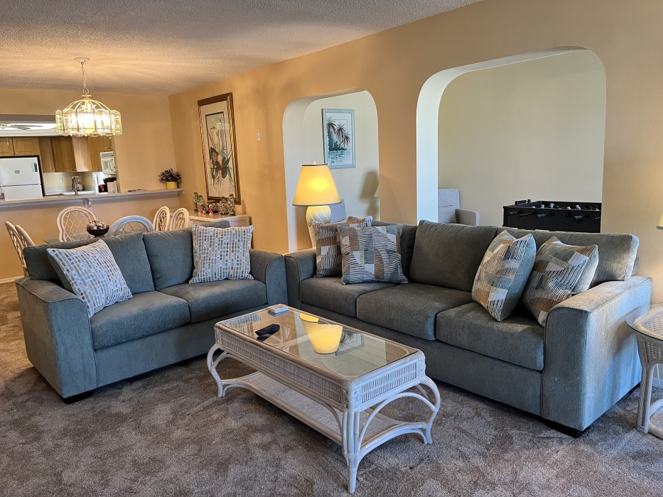 Living room with flat screen TV