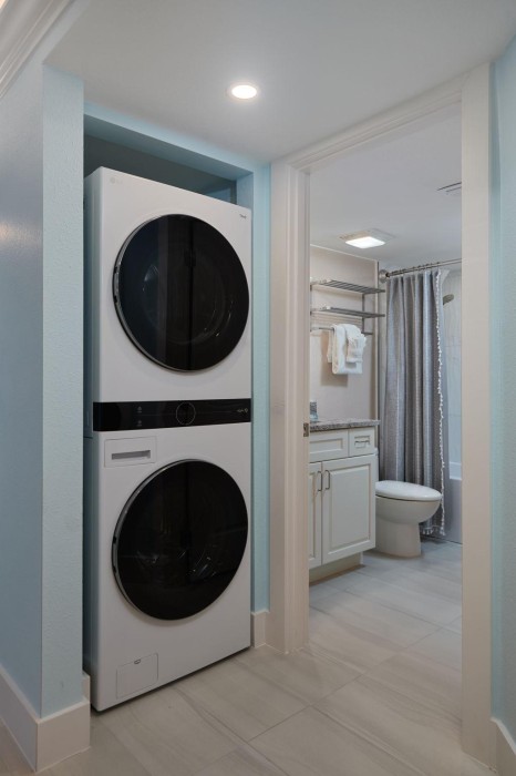 Full size front load washer and dryer