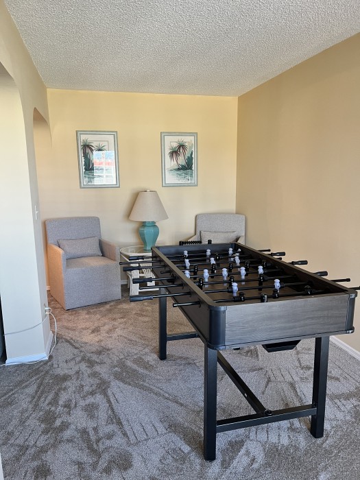 Extra seating and game table