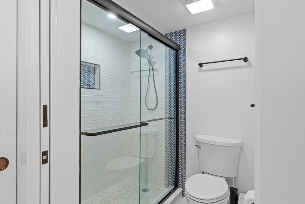 MB walk-in shower and toilet