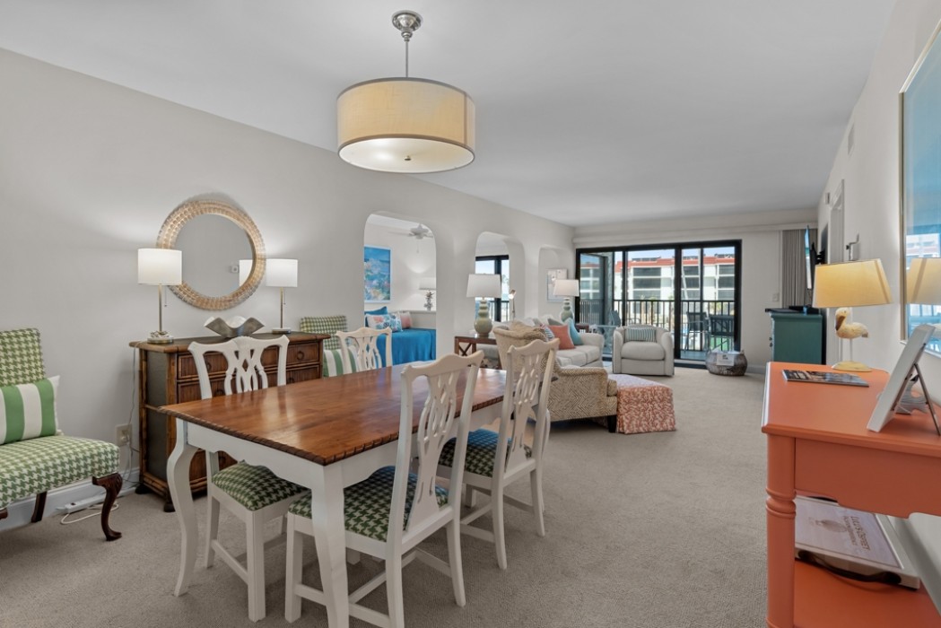 Dining area looking toward living room