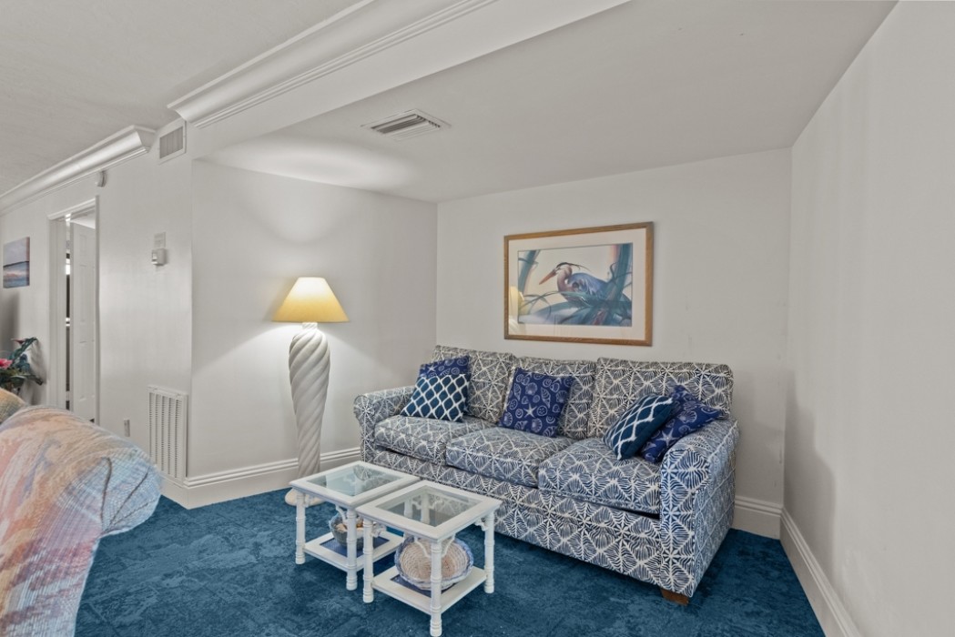 Sleeper sofa doubles as great reading space