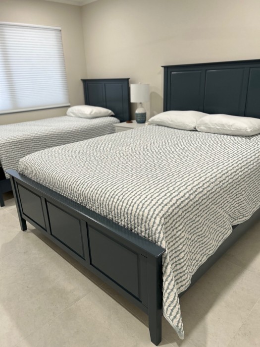 Guest Bedroom with Queen and Twin Beds
