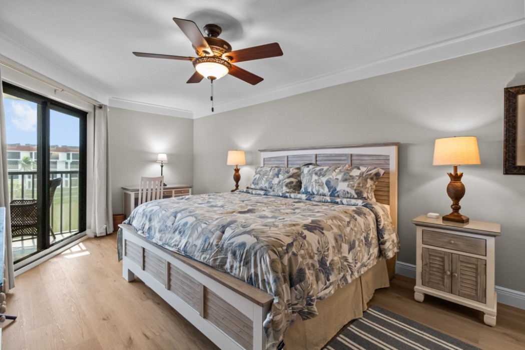 Master bedroom with king bed